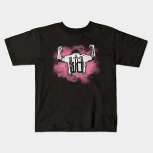 messi watercolor pink Kids T-Shirt